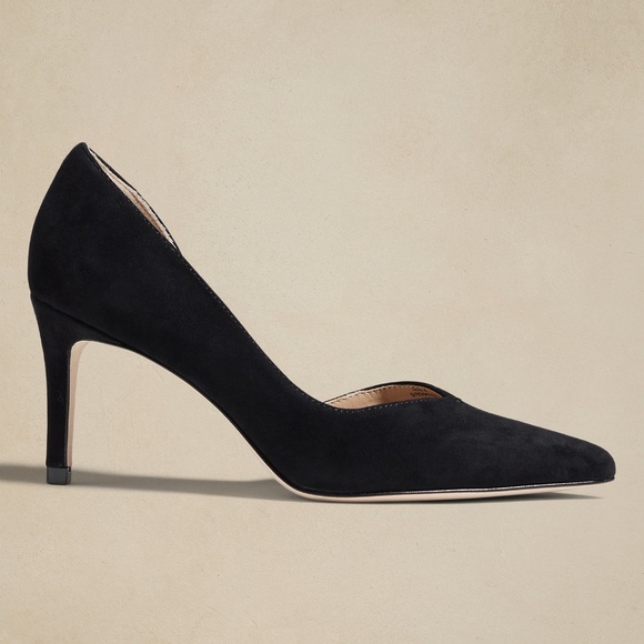 Banana Republic Shoes - New photos! BANANA REPUBLIC Suede Pumps, 100% Suede, Classic Black, Size 9